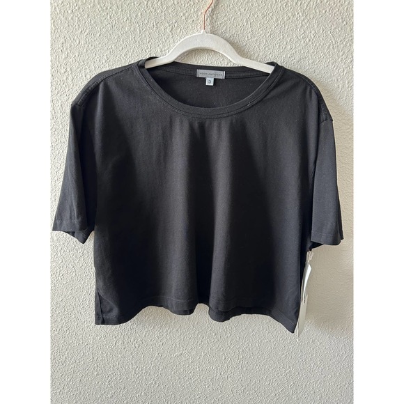 GOOD AMERICAN COTTON CROPPED TEE - Picture 7 of 16